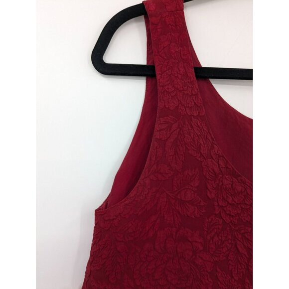 Vintage Y2K Express 100% Silk Floral Textured Tank Top Women Size M Whimsigoth - Picture 6 of 9